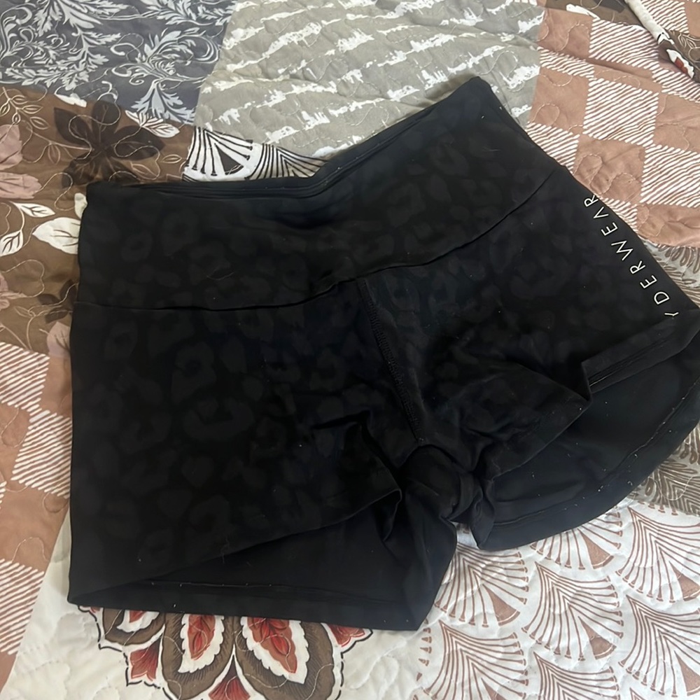 Ryderwear Black Animal Scrunch Bum Shorts